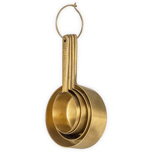 Nkuku Mane Measuring Cups Brushed Gold